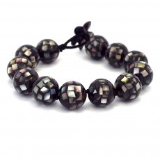 Tahiti madreprola bracelete - Comprimento = 19 cm