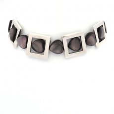 Pulseira em Prata e madreprola do Tahiti