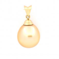 Pingente de Ouro 18K com 1 Prola da Austrlia Semi-Barroca A/B 12.2 mm