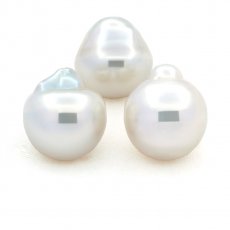 Lotto di 3 Perle Australiane Barroca D di 14.3 mm