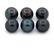 Lote de 6 Prolas do Tahiti Redondas D de 8.5 a 8.8 mm