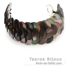 Tahiti madrepérola bracelete - Comprimento = 21 cm