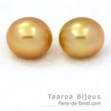 Lote de 2 Prolas Australia Semi-Barrocas A+ 11.5 e 11.8 mm