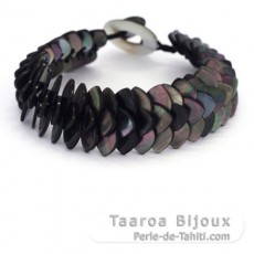 Tahiti madrepérola bracelete - Comprimento = 18 cm