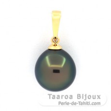 Pingente em Ouro 18K e 1 Prola do Tahiti Semi-Barroca B 10.5 mm