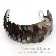 Tahiti madrepérola bracelete - Comprimento = 18 cm