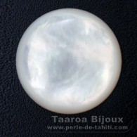 Forma redonda em madreprola - Dimetro de 20 mm