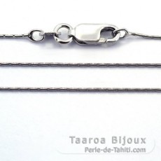 Corrente em Prata Rdio - Comprimento = 45 cm / Dimetro = 0.7 mm
