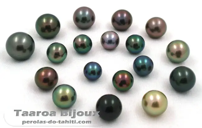 Lote de Pérolas do Taiti - Taaroa Bijoux